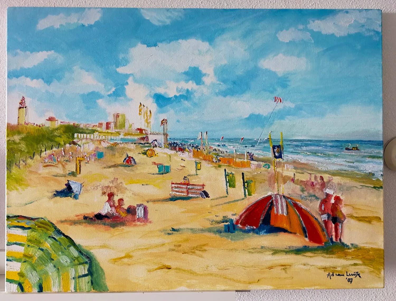 Ad van Luijk - Strandgezicht. kopen? Bied vanaf 1!