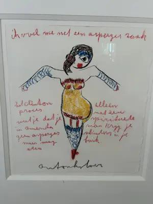 Anton Heyboer - Dansende dame, in Krützmann lijst kopen? Bied vanaf 175!