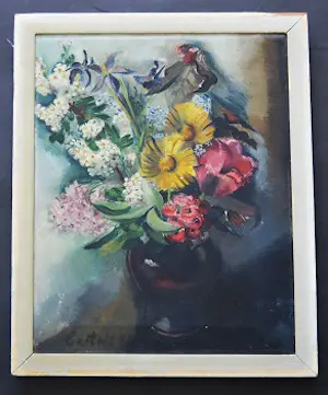 Dora Castell - Vaas met bloemen. kopen? Bied vanaf 75!
