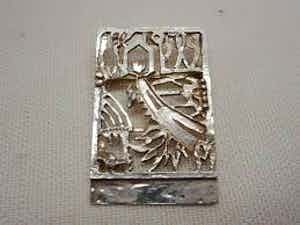 Jeroen Krabbe - Zilveren broche/hanger verkocht voor € 39!