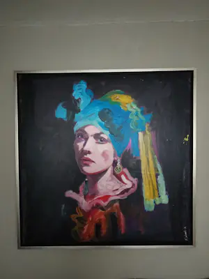 Peter Klashorst - Het meisje met de parel kopen? Bied vanaf 449!