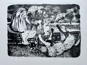 Henri de Haas - Vrouw met hond III kopen? Bied vanaf 25!