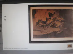 Cornelis Jan Mension - Leeuwin met welpen. kopen? Bied vanaf 30!