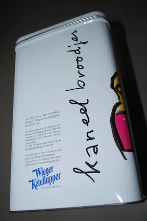 Herman Brood - groot bewaarblik, 2 boeken, serviesgoed kopen? Bied vanaf 50!