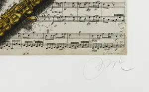 Niet of onleesbaar gesigneerd - Kleurenets, Mozart - Ingelijst kopen? Bied vanaf 1!