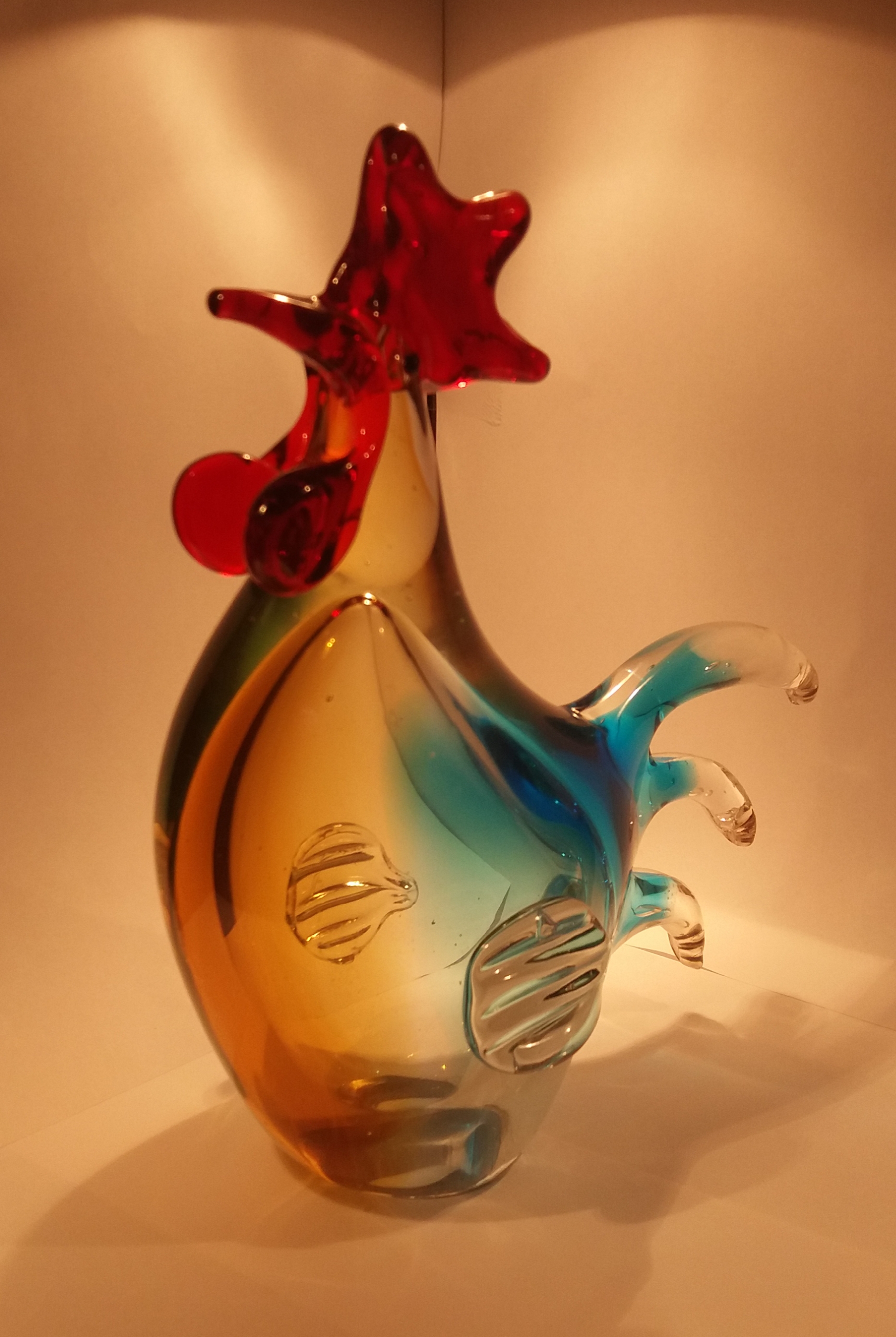 Niet of onleesbaar gesigneerd - Mond geblazen Murano haan kopen? Bied vanaf 1!