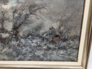 Theodorus van Oorschot - Boerderij in winters landschap kopen? Bied vanaf 65!