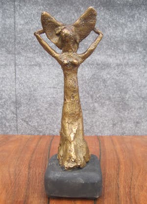 Brons (Onbekend) - Vrouw met hoed. kopen? Bied vanaf 45!