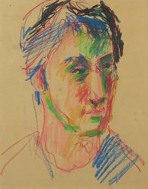 Willempje Noordam - Pastelkrijt, Portret - Ingelijst kopen? Bied vanaf 1!