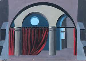 Felix Labisse - Gouache, Château de Goetz verkocht voor € 1!