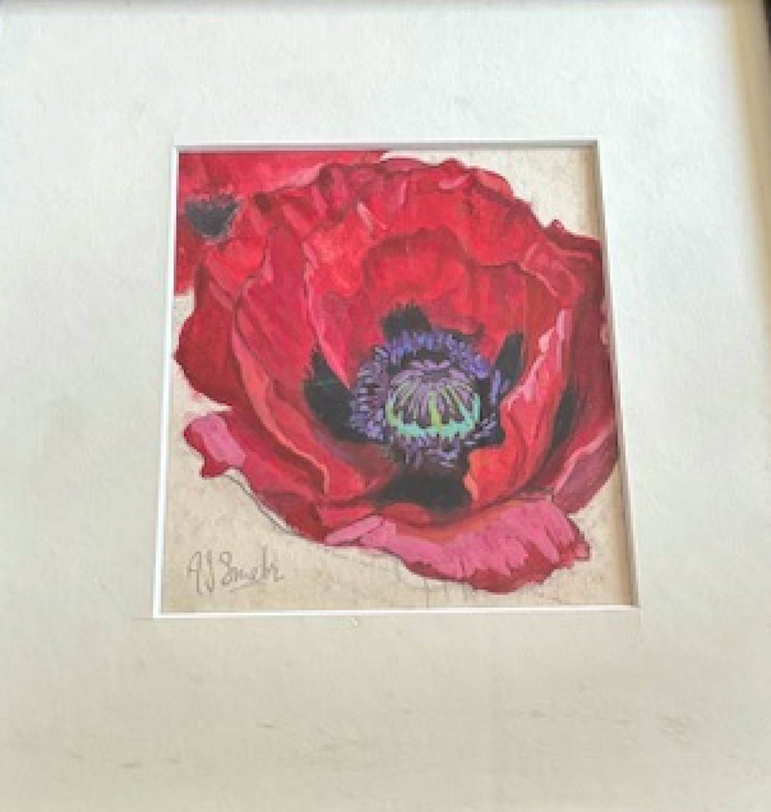 Alberta Johanna Meijer-Smetz - fijn stilleven met klaproos kopen? Bied vanaf 55!