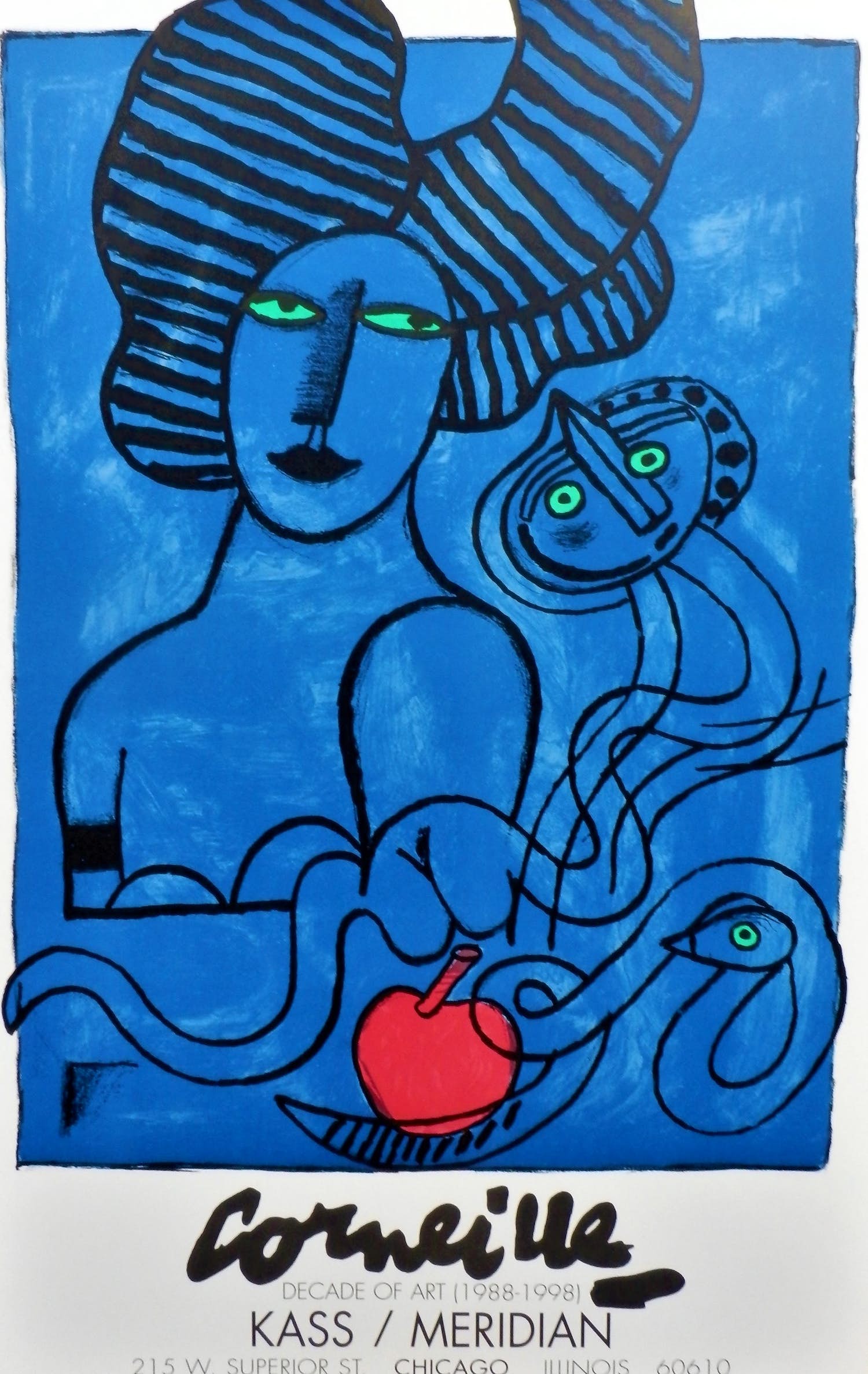 Corneille - Kleurenlitho AFFICHE--- IMAGE DU PARADIS uit 1998 verkocht voor € 59!