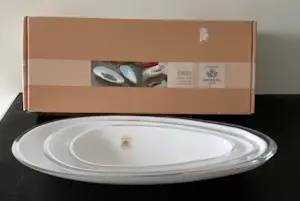 Michael Boehm - Unieke set van 3 kristallen schalen "Okiu "; Art Studio Glass Zwiesel 1872 kopen? Bied vanaf 69!