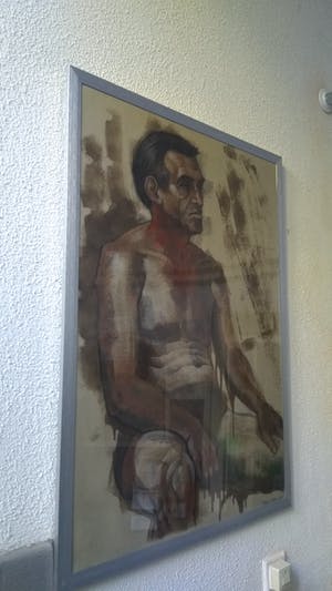 Niet of onleesbaar gesigneerd - Zonder Titel, "Man in onderbroek" kopen? Bied vanaf 1!