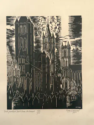 Frans Masereel - Gents grootheid luidt haar toekomst kaufen? Bieten Sie von 175!