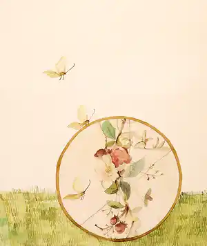 Margriet van Hegelsom - Aquarel op papier, Zonder titel verkocht voor € 50!