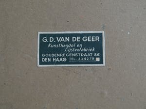 Louis Bron - Ets, Straatverkoper met ezel - gesigneerd & ingelijst – ca 1925 kopen? Bied vanaf 35!