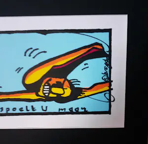 Herman Brood - 'Spoelt u maar' (mooi gelijst) kopen? Bied vanaf 225!