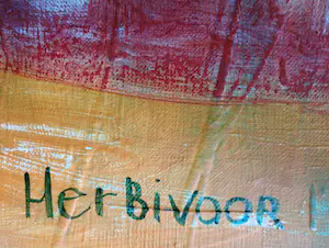 Tamar Rubinstein - Herbivoor -olieverf 1995- kopen? Bied vanaf 90!