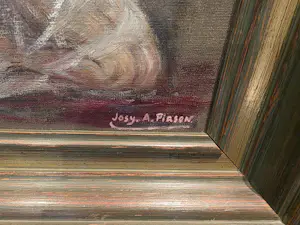 Josy-Ann Pirson - Naaktportret met doorschijnend wit kleed kopen? Bied vanaf 225!