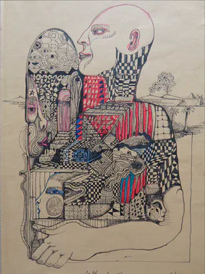 Ernst Vijlbrief - LOT VAN 2 WERKEN / ORIGINEEL WERK / 30x22cm + 21x17cm kopen? Bied vanaf 30!