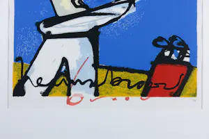 Herman Brood - Zeefdruk op papier, Golf - Ingelijst kopen? Bied vanaf 400!