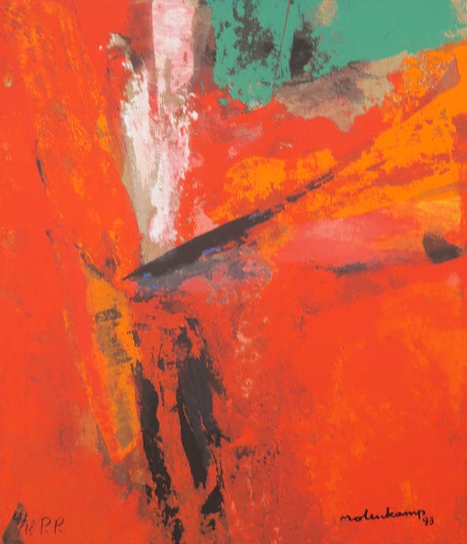 Nico Molenkamp - Zeefdruk, Z.T. Rood verkocht voor € 1!