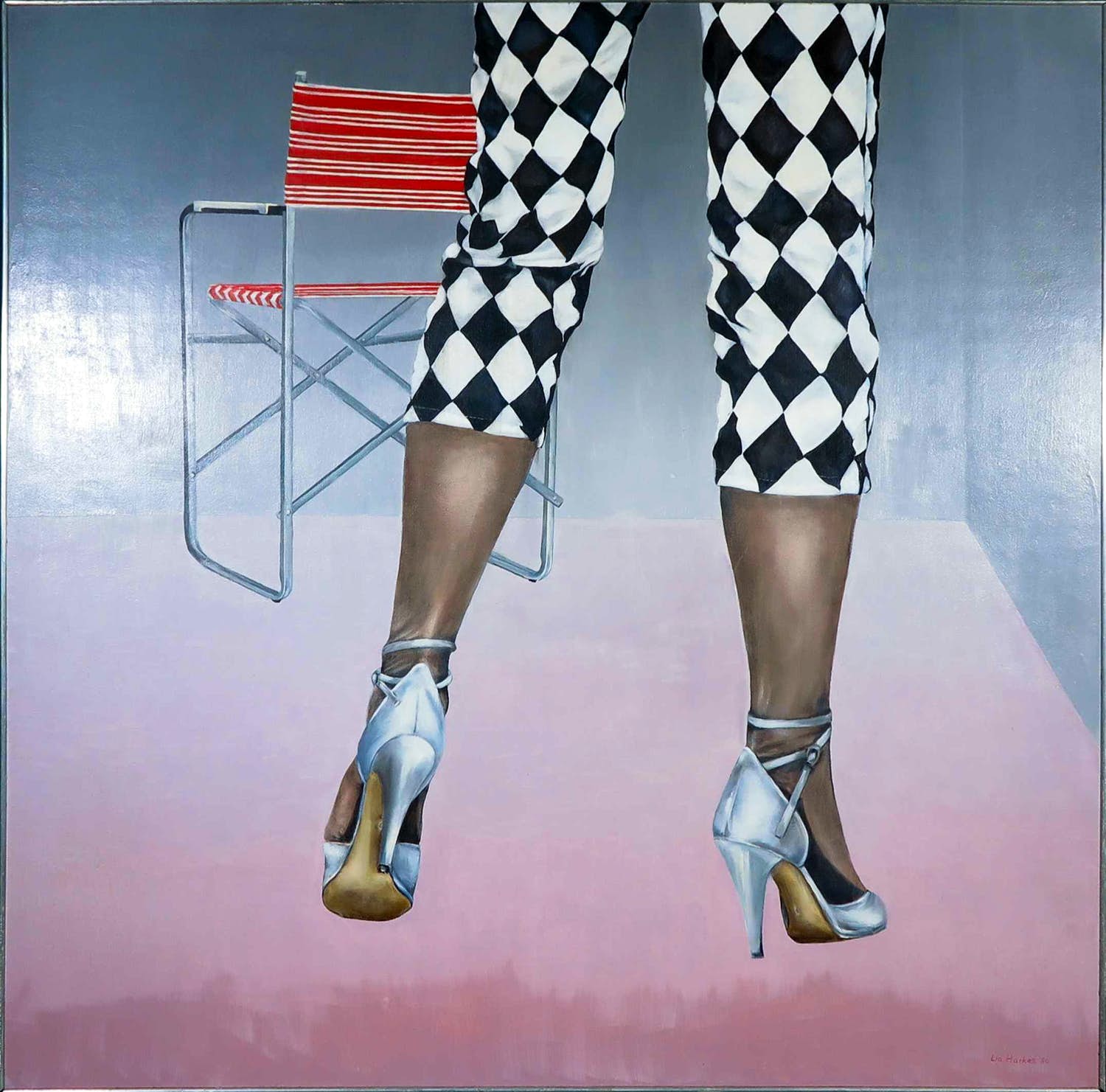 Lia Harkes - Acryl op paneel, Stilleven met benen (Groot) verkocht voor € 250!
