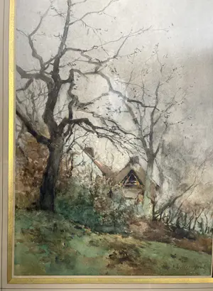Victor Uytterschaut - Prachtig aquarel, landelijk tafereel kopen? Bied vanaf 120!
