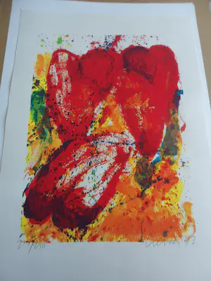 Jan Cremer - ‘Hartentulp’ - grote zeefdruk uit 1992 kopen? Bied vanaf 175!