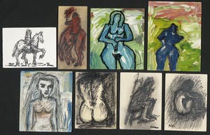 Pieter Haan - Lot van acht werken, diverse voorstellingen kopen? Bied vanaf 1!