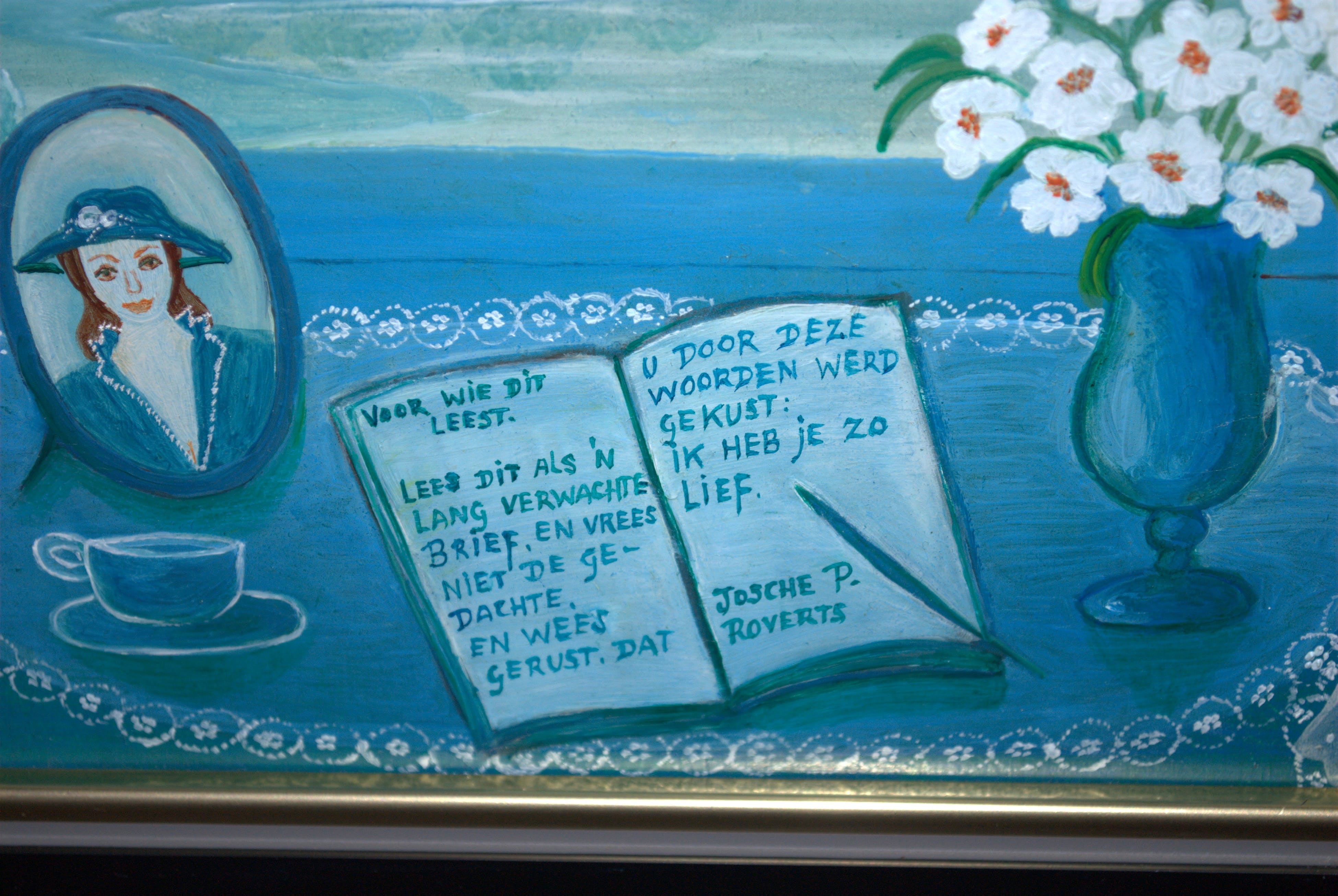 Josche Roverts - het dagboek - olieverf op paneel kopen? Bied vanaf 40!