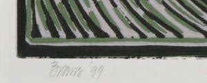 Niet of onleesbaar gesigneerd - Linosnede, Zonder titel kopen? Bied vanaf 1!