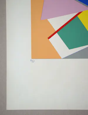 Cicero Dias - Composition abstrait - Originele zeefdruk - 1954 kopen? Bied vanaf 180!