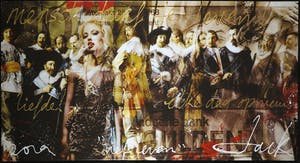 Jack Liemburg - Gemengde techniek op doek, Mensch durf te leven (Zeer groot) kopen? Bied vanaf 640!