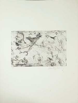 Jan Budding - Pieter Bijwaard e.a, map met 10 etsen van diverse kunstenaars kopen? Bied vanaf 200!