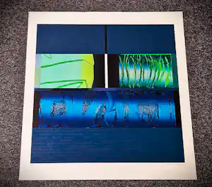 Buy Rita Lentz - in zeer kleine oplage (5/9) gemaakte handgekleurde houtdruk - gesigneerd? Bid from 41!