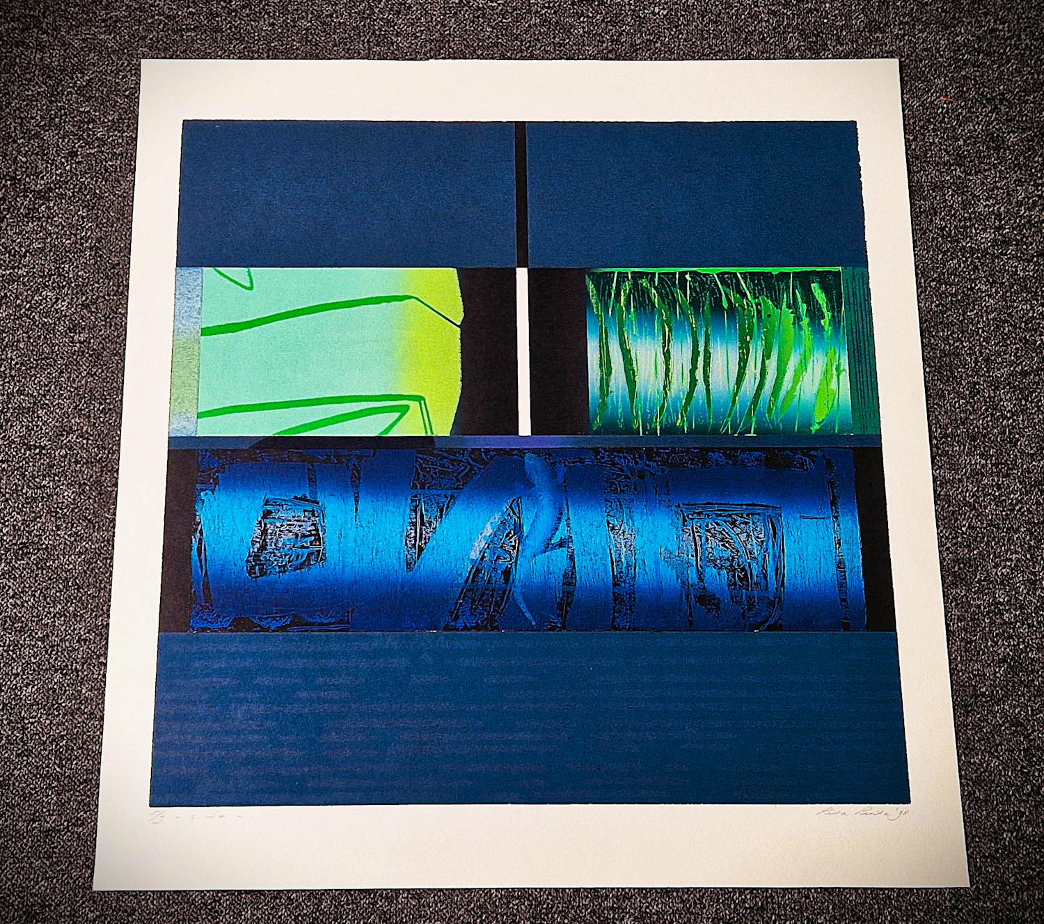 Rita Lentz - in zeer kleine oplage (5/9) gemaakte handgekleurde houtdruk - gesigneerd kopen? Bied vanaf 55!