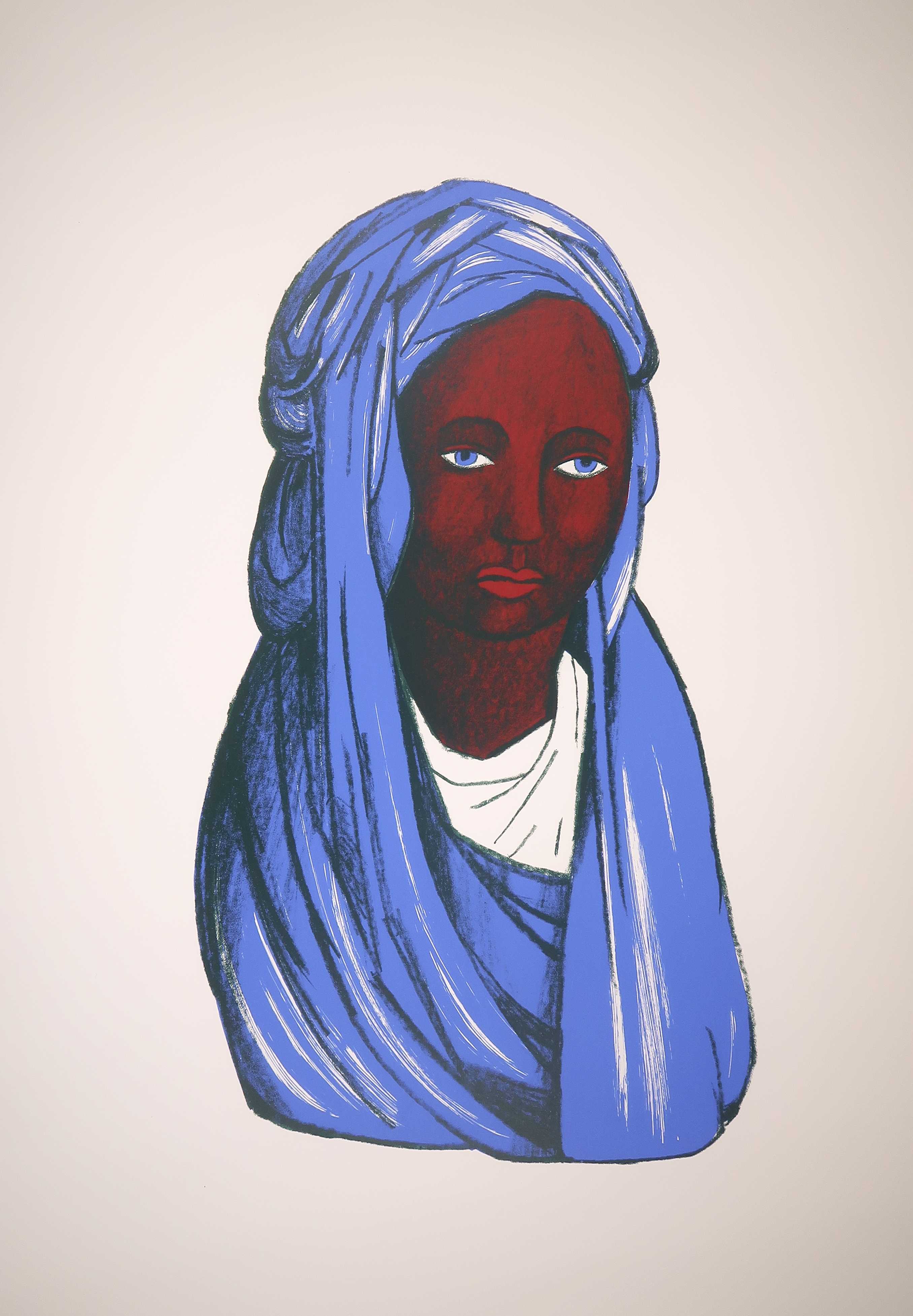 Giovanni Dalessi - Zeefdruk, Madonna (Groot!) verkocht voor € 150!