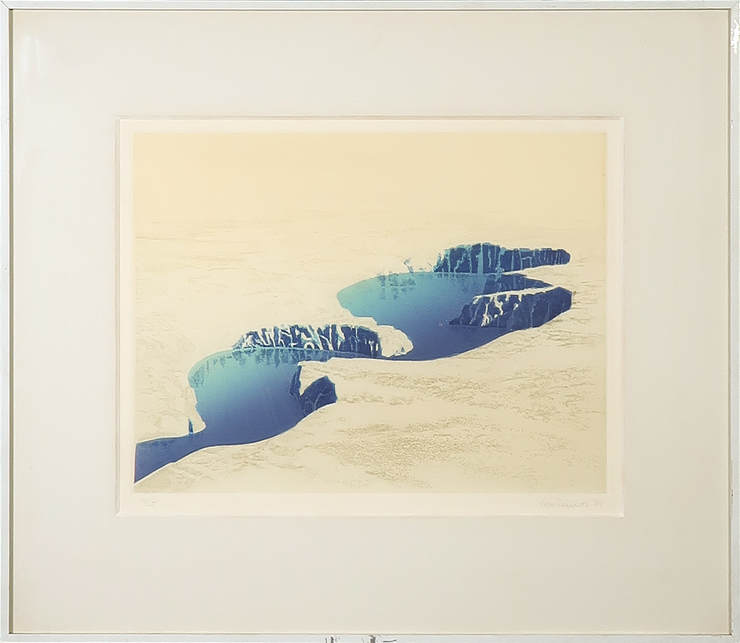 Nono Reinhold - Aquatint, Zonder titel - Ingelijst verkocht voor € 35!