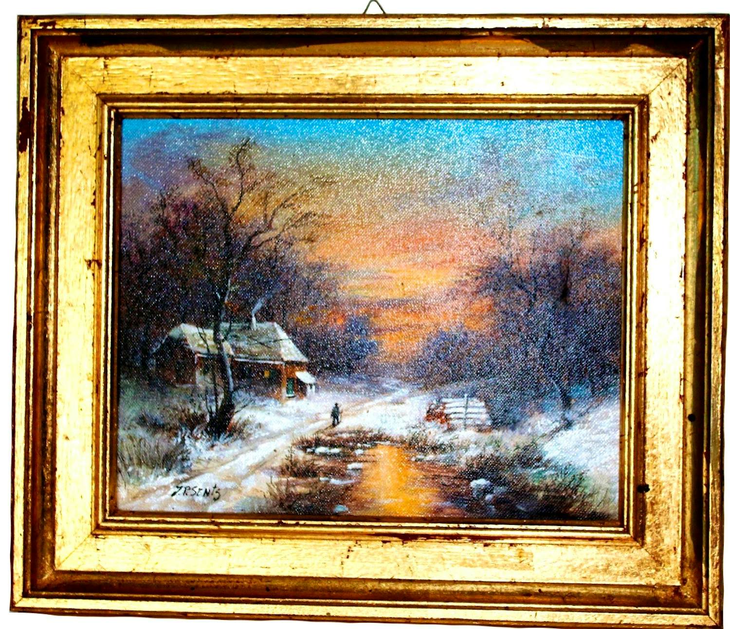 Jan Petrus Sentz - Ölgemälde auf Leinwand * 100% ORIGINAL - signiert kopen? Bied vanaf 400!