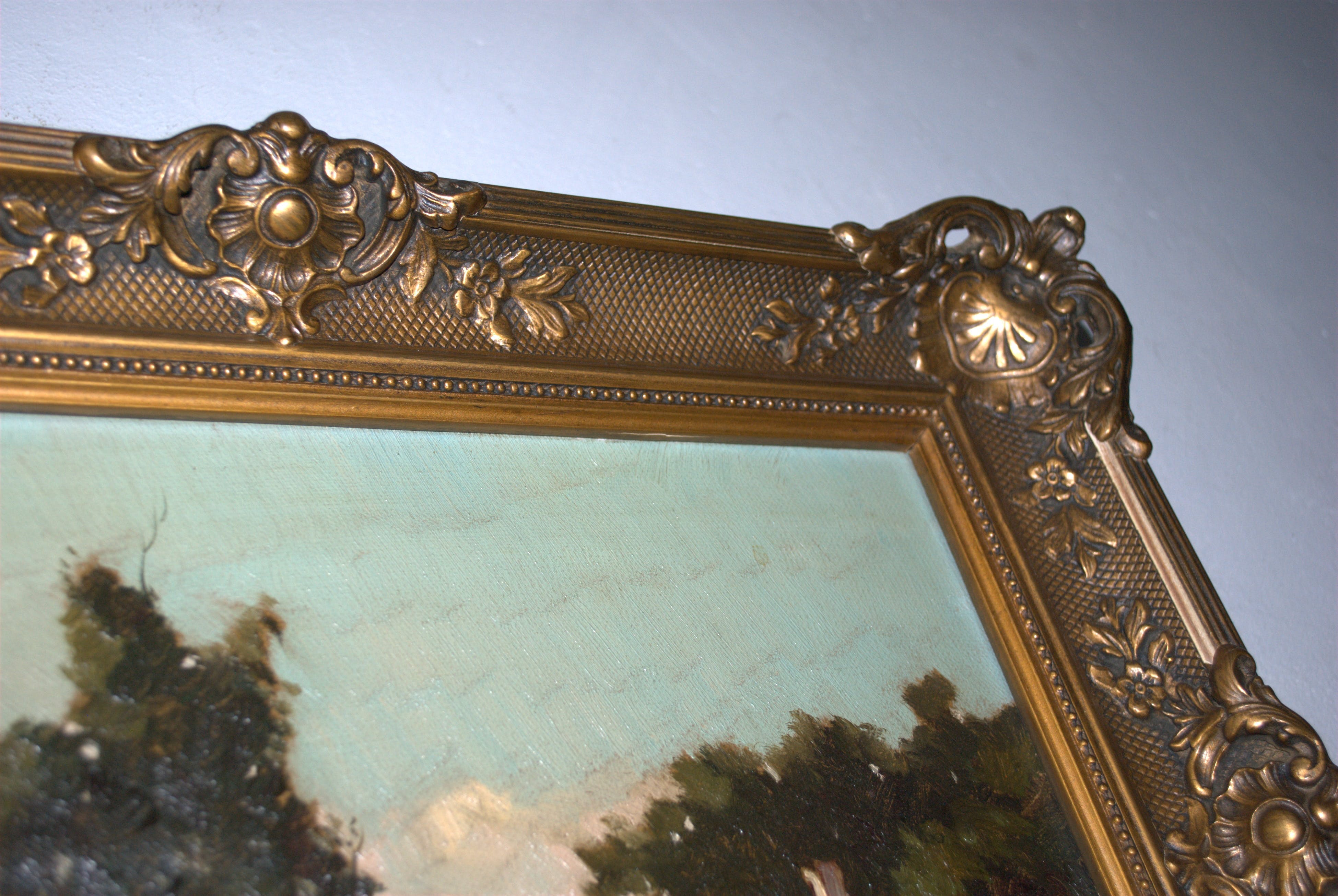 Joop Kropff - boerderij in zonnig landschap - olieverfschilderij  kopen? Bied vanaf 190!