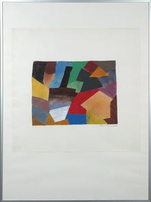 Henri Plaat - Gouache, Zonder titel - Ingelijst kopen? Bied vanaf 100!