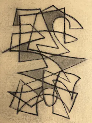 Silvin Bronkart - Große abstrakte Komposition aus dem Jahr 1953 kopen? Bied vanaf 750!