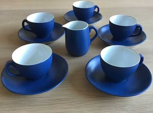 Royal Goedewaagen - 5x Fiesta Koffiekopjes en schoteltjes plus roomkannetje kopen? Bied vanaf 40!