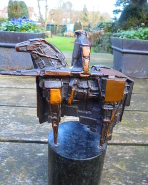 Eric Claus - de toernooiridder - prachtig patina! kopen? Bied vanaf 425!