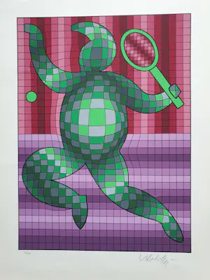 Victor Vasarely - Tennisplayer kopen? Bied vanaf 375!