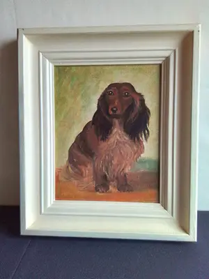 Niet of onleesbaar gesigneerd - Teckel hondje kopen? Bied vanaf 1!