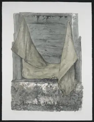 Lon Buttstedt - Litho, Zwarte schuur I kopen? Bied vanaf 1!