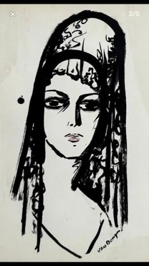 AcheterKees van Dongen - Jeune femme à la mantille, l’Espagnol? Enchérissez de 350!